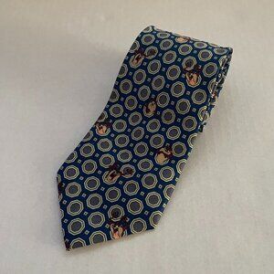 Looney Toons Vintage NeckTie 2000 Tasmanian Devil Blue And Gray